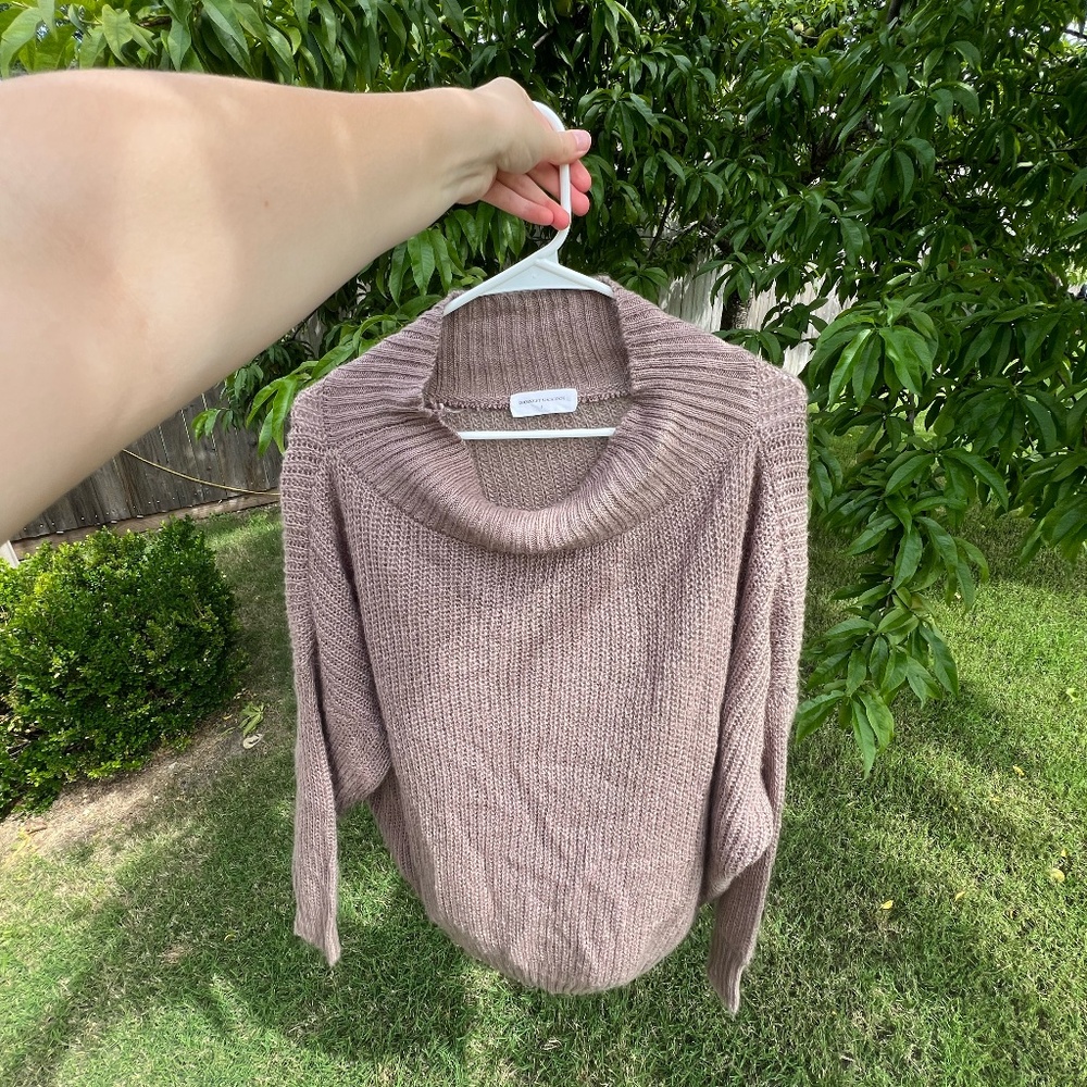 Goodnight Macaroon Wide Cowl/Crew Sweater